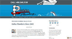 Desktop Screenshot of precision-plumbing.com